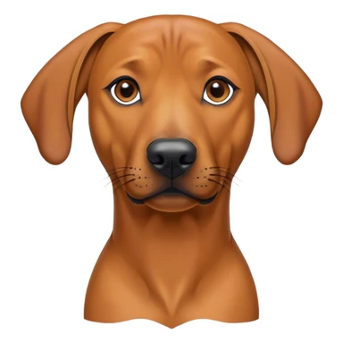 Rhodesian Ridgeback mix smaller ears sticker