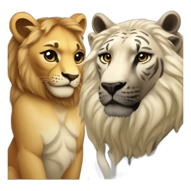 Leo and Scorpio animals sticker