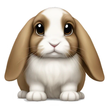 Holland lop rabbit sticker