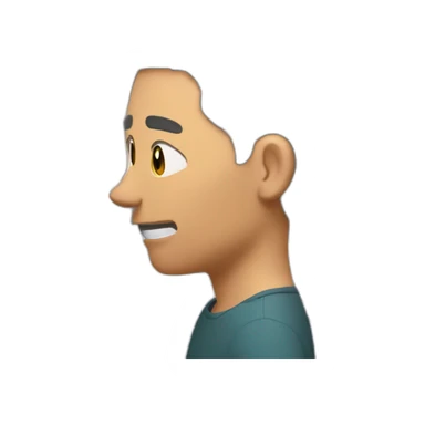 Nervously putting hair behind ear sticker