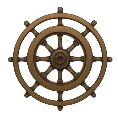 pirate boat wheel sticker