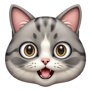 Un chat choqué sticker