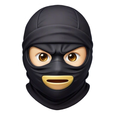 Clash of Clans aesthetic Comical Ninja Portrait Emoji, Head tilted dramatically with an exaggerated, fun expression and wide, comically expressive eyes peeking from a partially lifted mask, featuring a lean, agile form with playful stealth and natural skin tone, Simplified yet humorously expressive features, highly detailed, glowing with a slightly sassy shadowy glow, high shine, dramatic yet playful, stylized with an air of cheeky ninja mischief, soft glowing outline, capturing the essence of a meme-worthy ninja who blends humor with stealth into viral fame! sticker