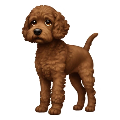 A little cut brown dog cocapoo sticker