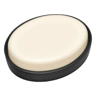 oval white soap sticker