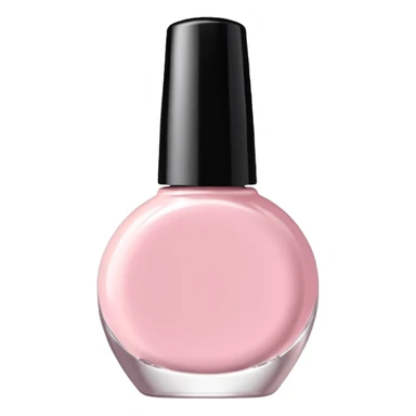 Minimalist kawaii nail polish bottle, standing alone, simple and clean design, pastel colors, delicate and charming, high-resolution, single subject only sticker