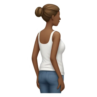 woman with back pain sticker