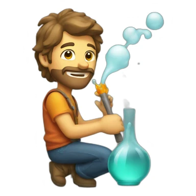 Glass blower sticker