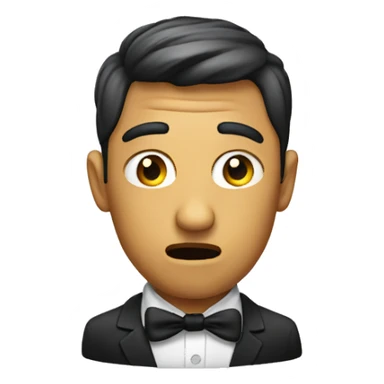 Emoji looking awards but disgusted  sticker