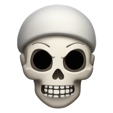 skull with brawl stars logo on its face sticker