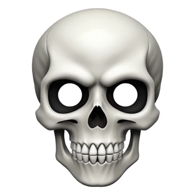 The image shows a stylized skull graphic with an angular and aggressive design. sticker