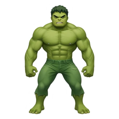 Hulk, muscular green superhero sticker