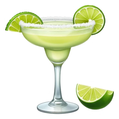 a margarita cocktail. NO STRAW. add salt on the rim. NO LEMONS sticker