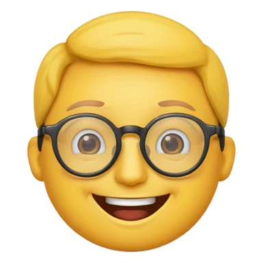 happy nerd emoji sticker