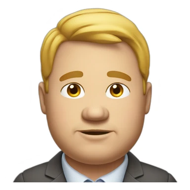 fat guy with a shitty job office sticker