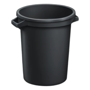 poubelle noir sticker
