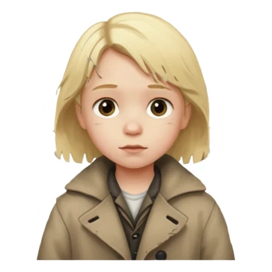 You are a poor child in a small German town, waking each day to the cold streets and the echo of factory whistles that never seem to stop. sticker