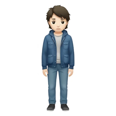 person taking out their pockets with no money sticker