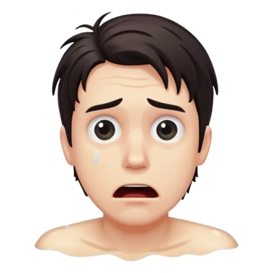 bruntte Man drowning sticker