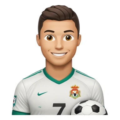 Cristiano Ronaldo football emojis sticker