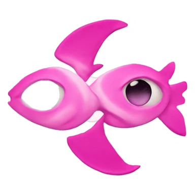 pisces symbol in pink sticker
