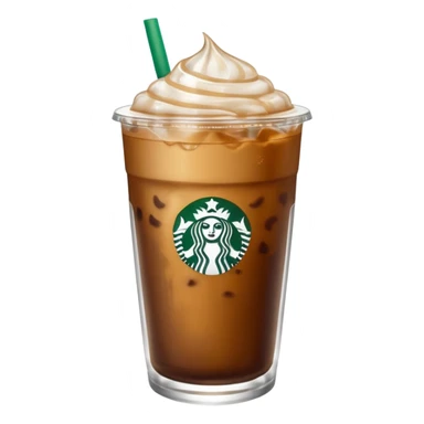 Gold Starbucks iced coffee sticker