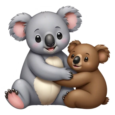 Koala massages bear sticker