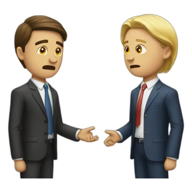 Conflict in business  sticker