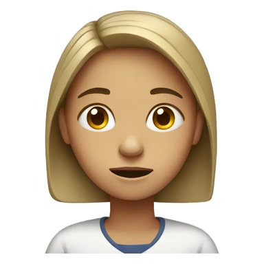 girl in laptop looking stressed sticker