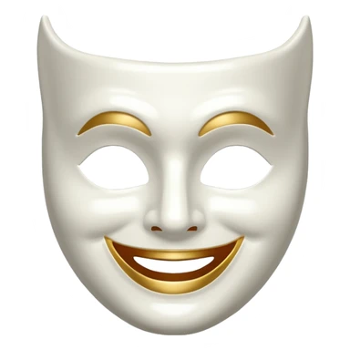 theater mask sticker