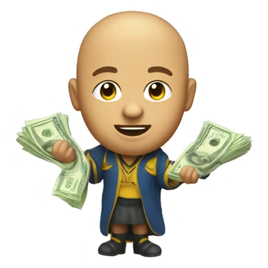 quiditch seeker with money sticker