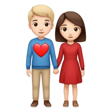 Cute Boy And Cute Girl Standing Love  Add Heart Heart Name Khushbu  sticker