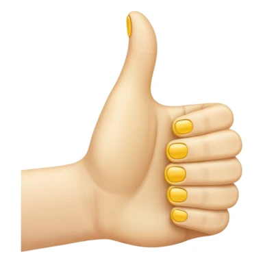 thumbs up emoij extra long thumb sticker