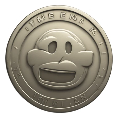 coin with the inscription 1 week sticker