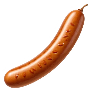 One sausage with milk at the tip sticker