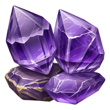 Banded amethyst mineral stones  sticker