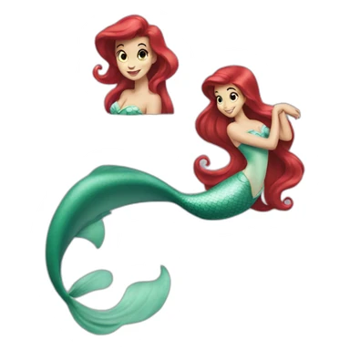 Ariel the little mermaid sticker