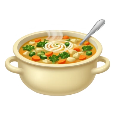 yummy soup in bowl sticker