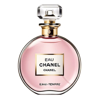 Chanel eau tendre, round bottle sticker