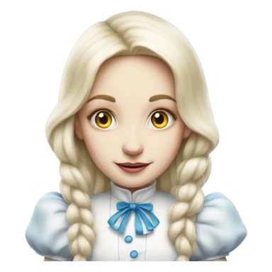 alice in wonderland white ra sticker