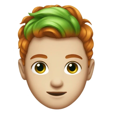 Scarlet hair green eyes  sticker