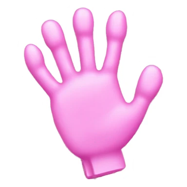 Pink claw clip sticker