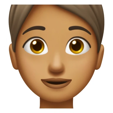 Chica de tono de piel medio, con ojos cafés y pelo liso con una toalla en la cabeza, y una toalla en el cuerpo, saliendo de una ducha con una cara de reajación sticker