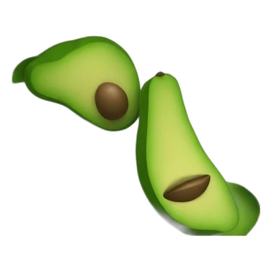avocado moai statue sticker