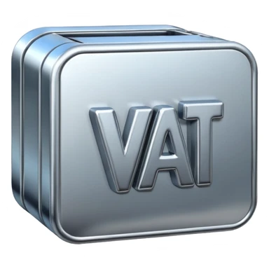 VAT add letters big VAT sticker
