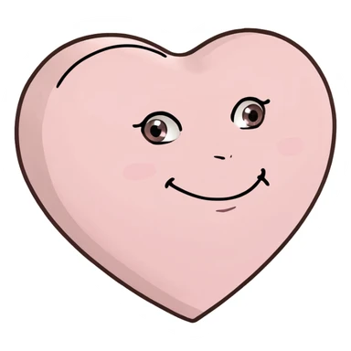 Light pink Heart sticker