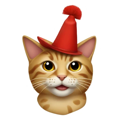 cat with albanian hat (plis) sticker