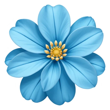 Flor del pensamiento celeste sticker