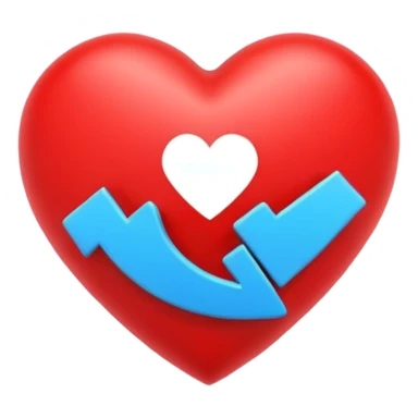 the Internet Computer Protocol symbol surrounding a red heart sticker