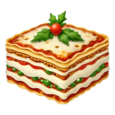 lasagna Christmas sticker